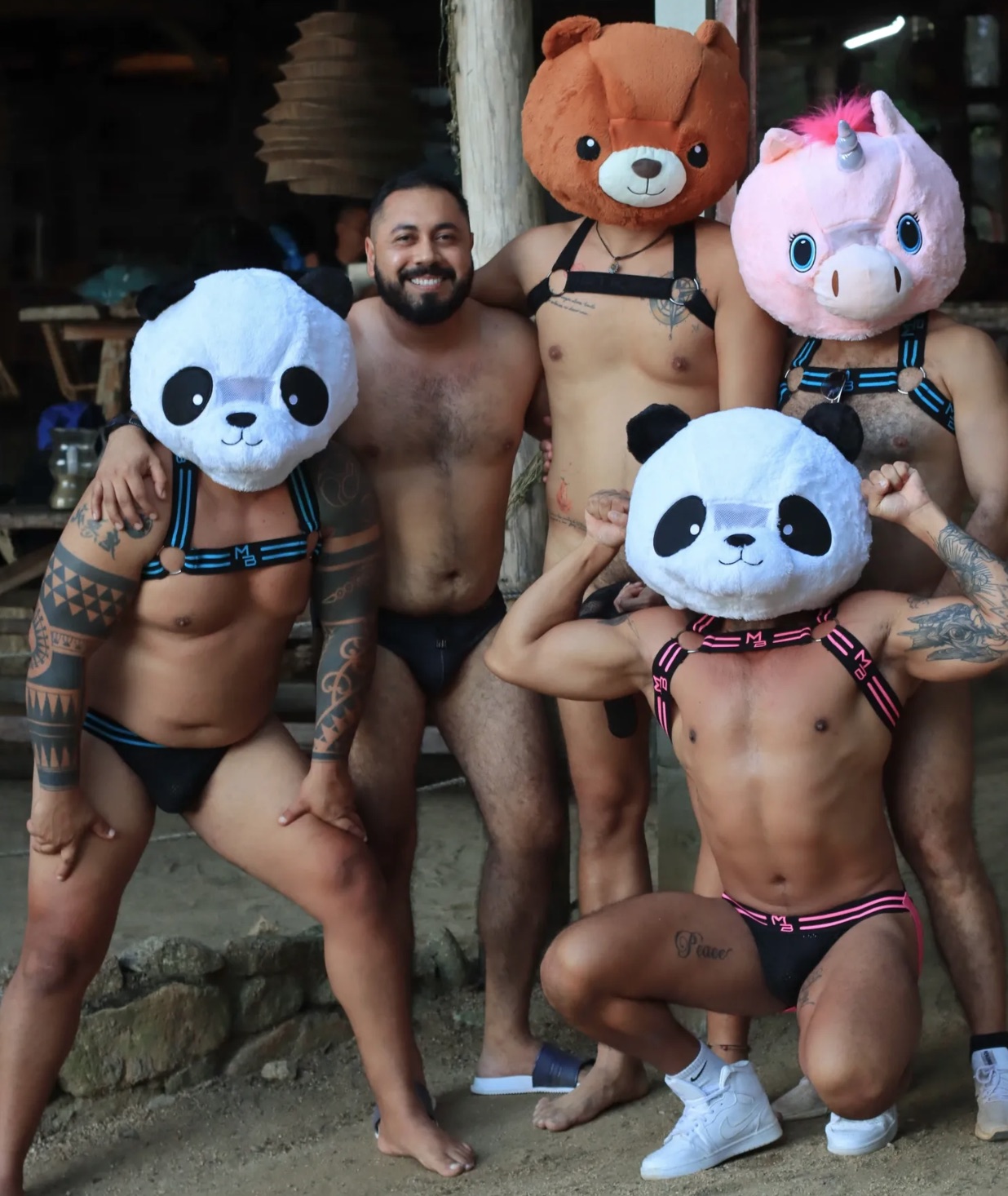 Christian Serrano with the Bearadise crew